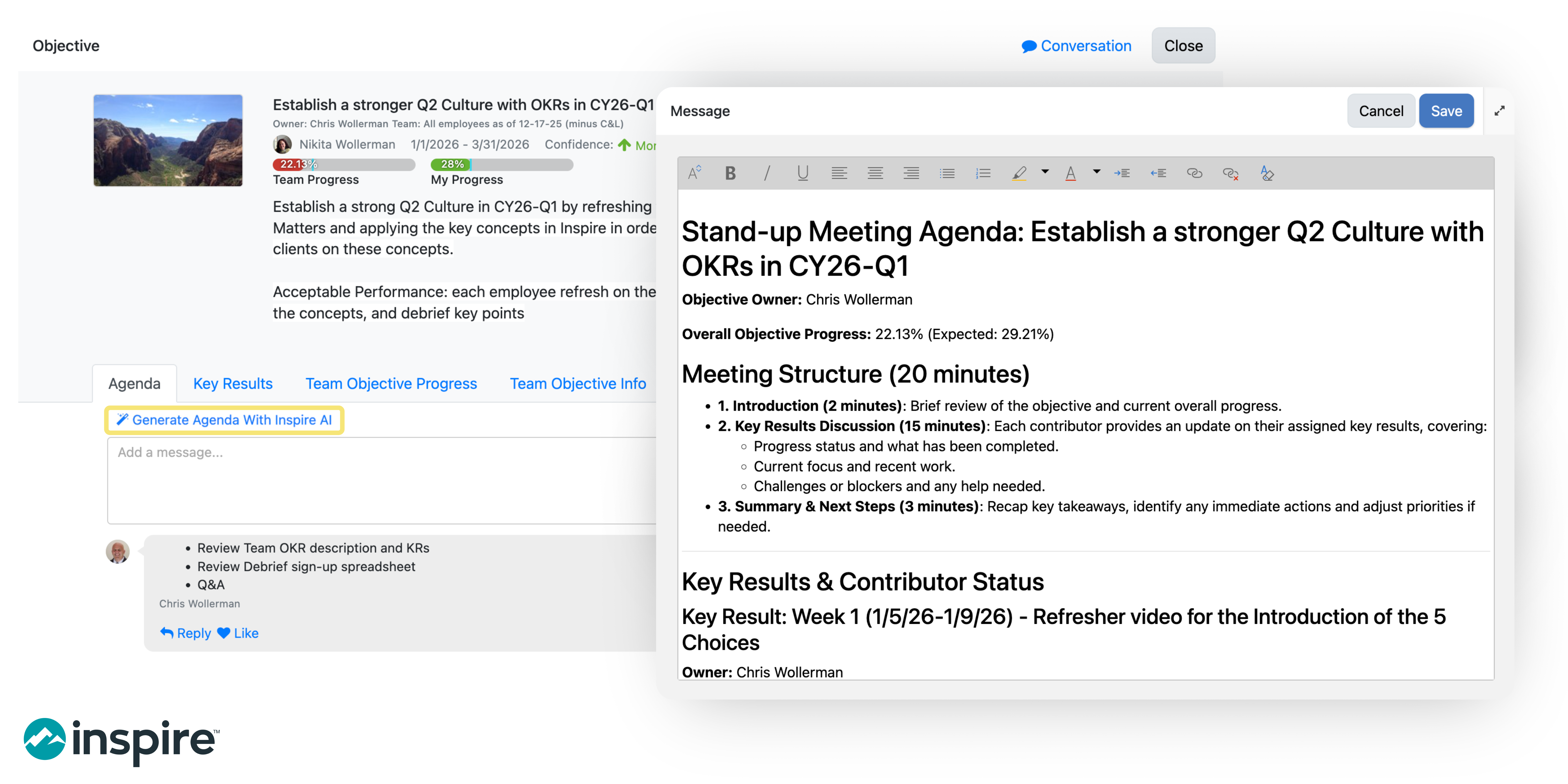 10.0 Inspire AI agenda