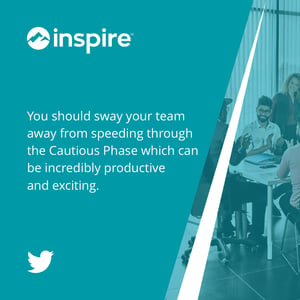 You should sway your team away from speeding through the #CautiousPhase which can be incredibly #productive and exciting. 