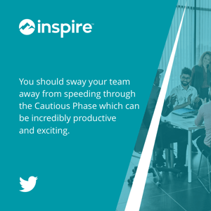 You should sway your team away from speeding through the #CautiousPhase which can be incredibly #productive and exciting. 